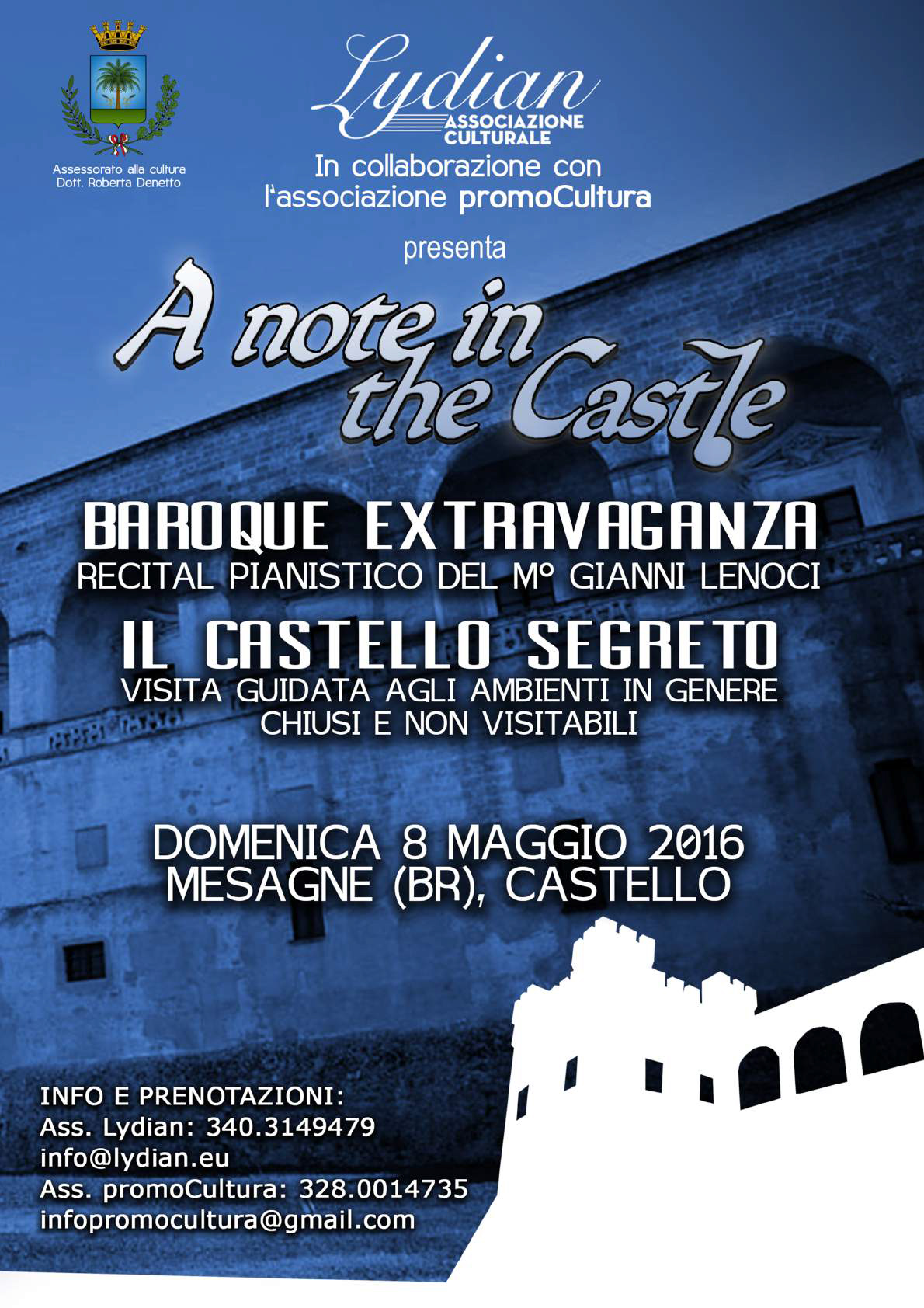 A note in the castle: domenica visite guidate e concerto al