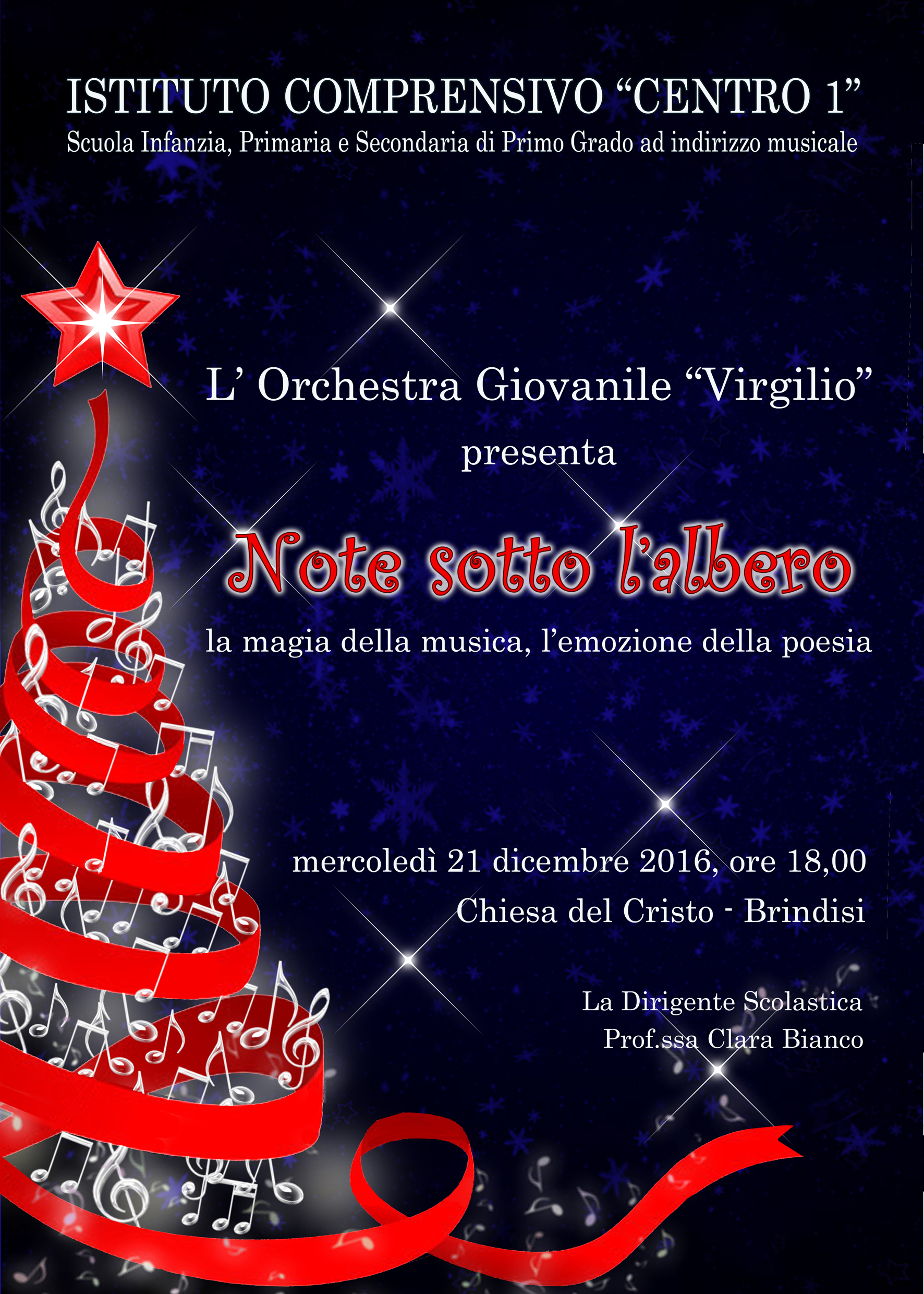 Tutto Pronto Per Il Concerto Di Natale Dell Istituto Comprensivo Centro 1 Di Brindisi Brindisi Brundisium Net